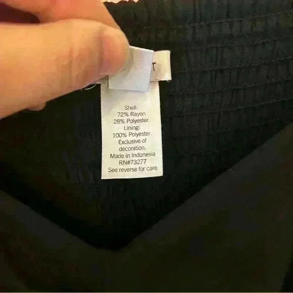 Nine West Twist Front Off the Shoulder Top Black Size 3X, cropped length - Picture 3 of 5